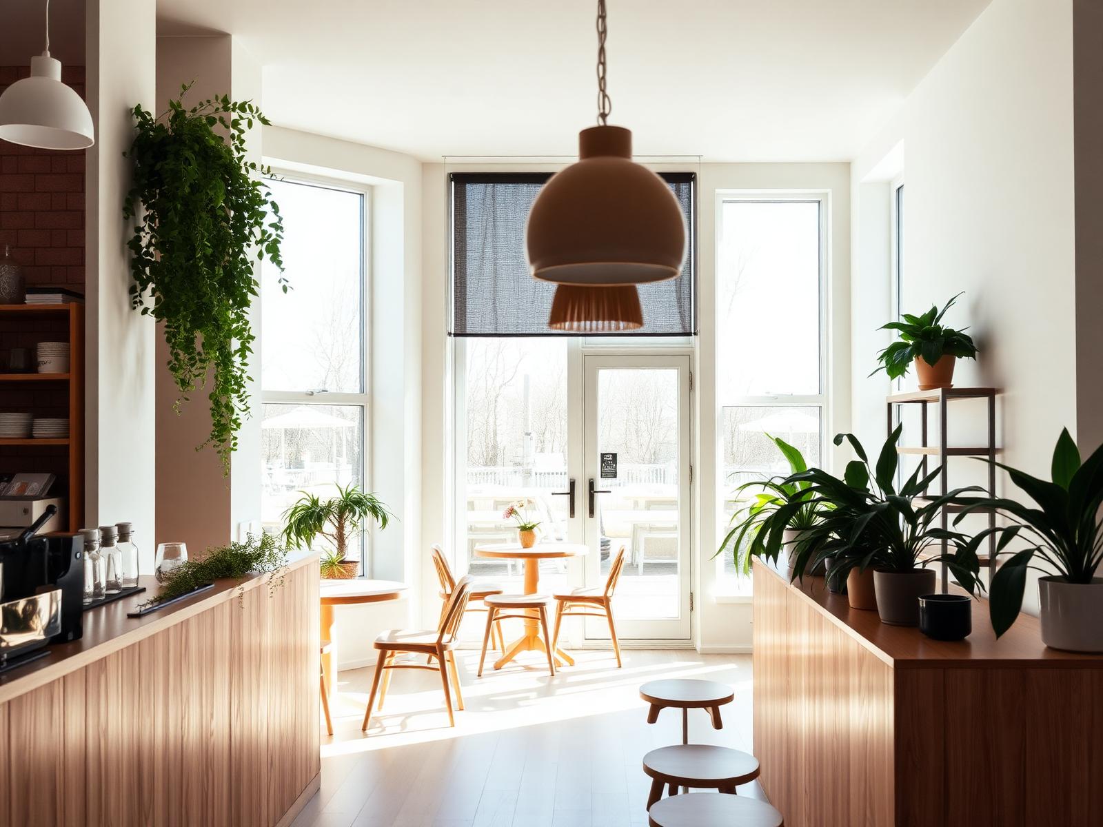 Modernt café till salu i Sverige
